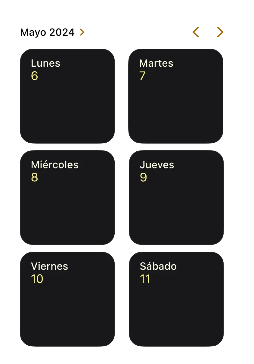 Calendar component