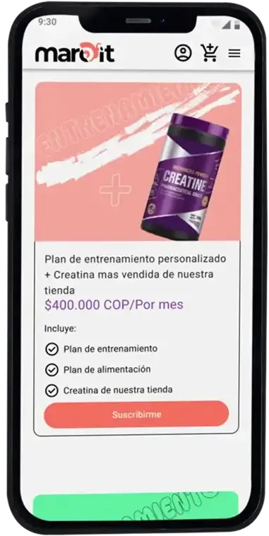 Mobile mockup